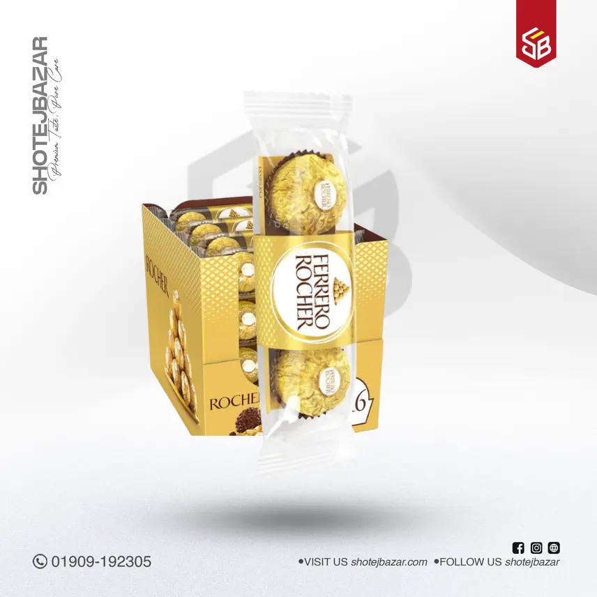 62 Ferrero Rocher Chocolate Box (T3 X 16stick) - Image 1