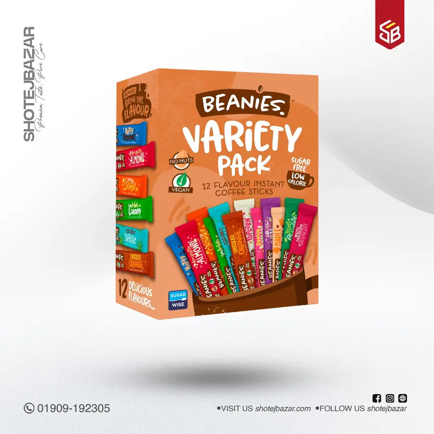 Beanies Coffee Stick Variety Box (Pack of 12) – 24g