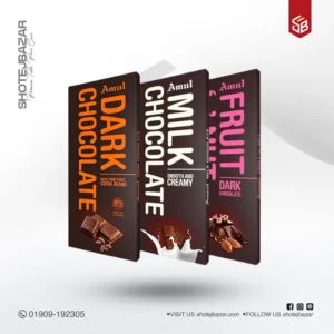 Combo of Amul Dark, Milk, Fruit N Nut Chocolate 150gm(pack of 6)