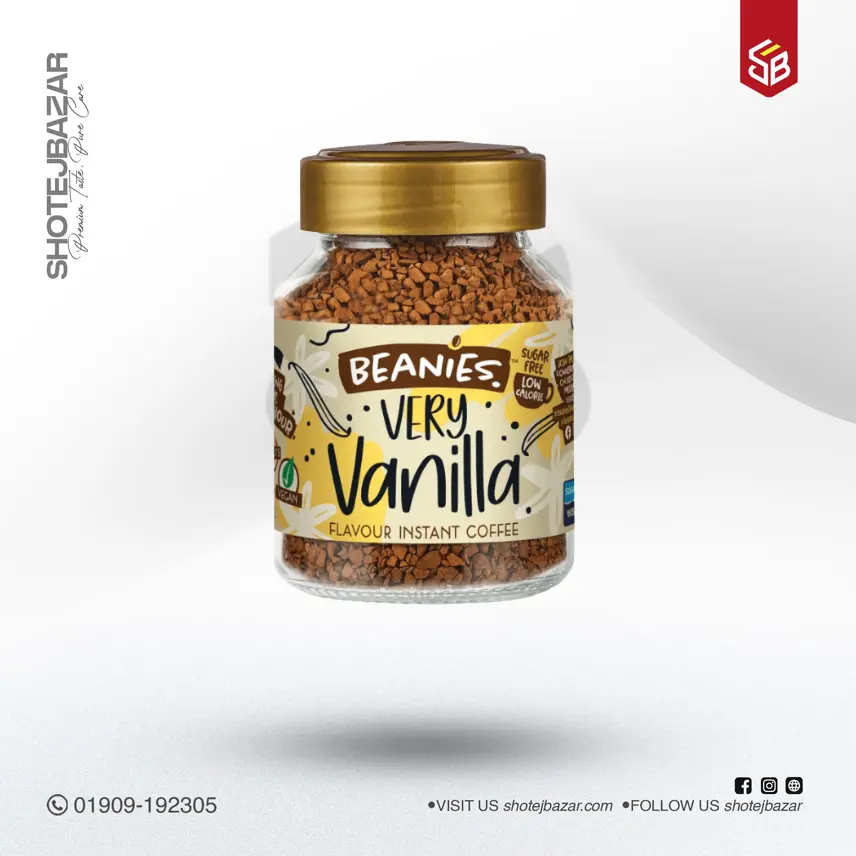 Beanies Very Vanilla Flavour Instant Coffee 50g
