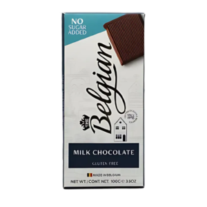 Belgian Milk Chocolate No Sugar Add 100gm