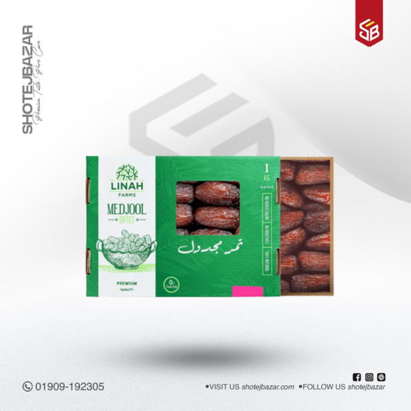 Linah Farms Premium Mejdool Large Dates 1 kg - Image 1