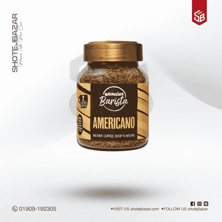 Beanies Americano Flavour Instant Coffee 50g-