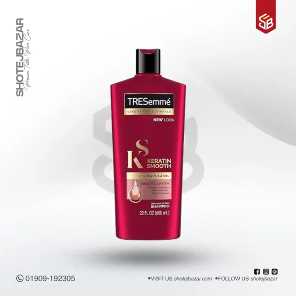 Tresemme Keratin Smooth Shampoo with Marula Oil, Pro Collection 700ml - Image 1