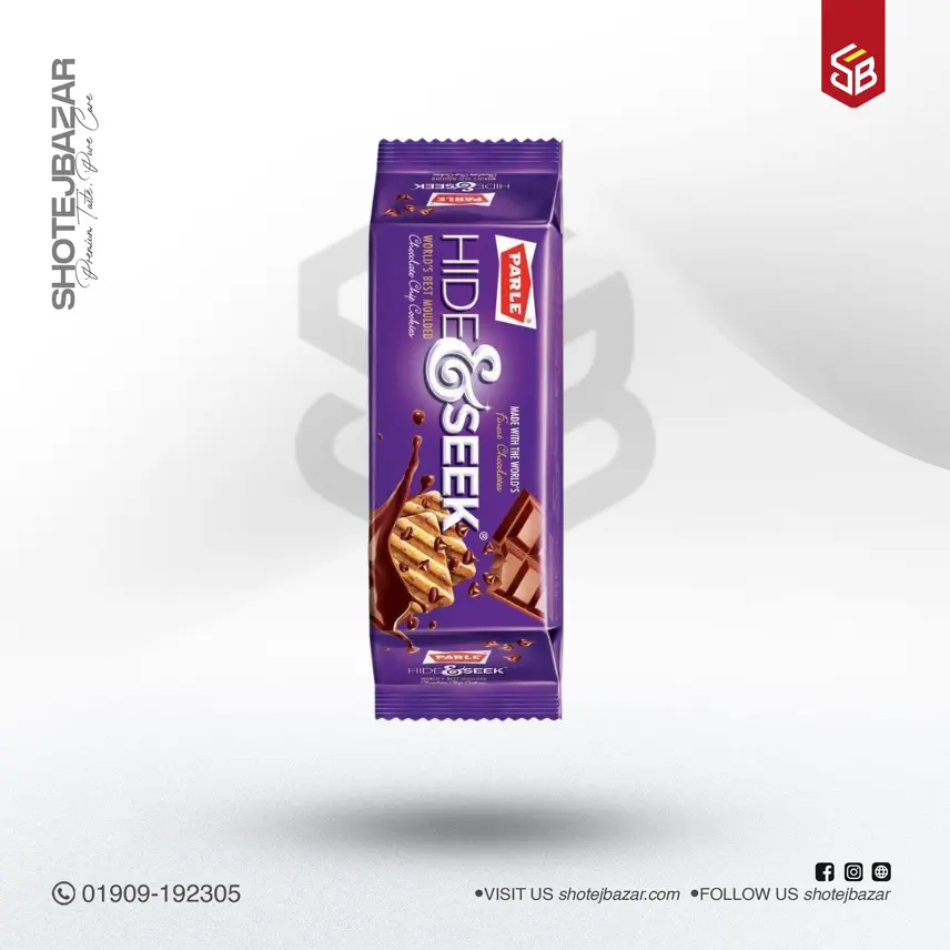 28 Parle Hide & Seek Choco Chip Cookies (120gm X 6pcs) - Image 1