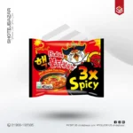 Korean Instant Noodles 3x Spicy Hot Chicken Flavor Ramen Noodles (140g*5packs)