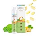 Mamaearth Vitamin C Night Cream for Skin Illumination | Overnight Damage Repair Moisturizer with Gotu Kola
