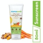 Mamaearth Ultra Light Indian Sunscreen-80 g with Carrot Seed & Turmeric
