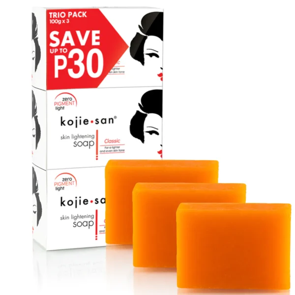 Kojie San Skin Lightening Kojic Acid Soap 3x 100g