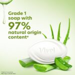 Vivel Aloe Vera Bathing Bar (100g Pack of 5) - Image 2