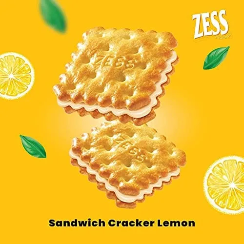 Zess Lemon Sandwich Cracker, 180 g