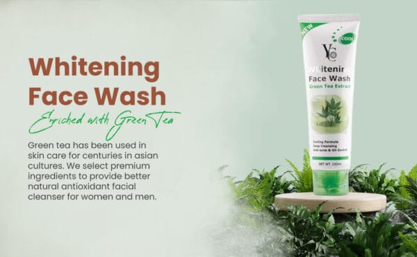 YC Whitening Face Wash Green Tea Extract 100ml