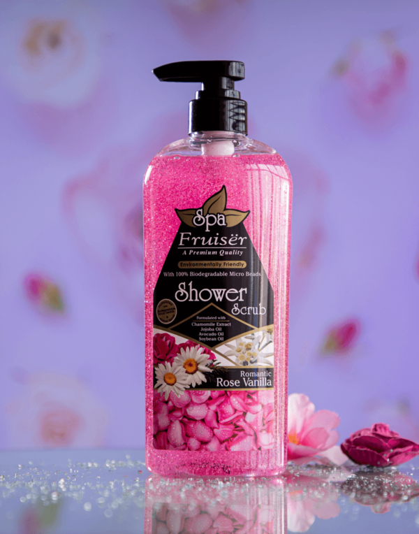 Fruiser Spa Rose Vanilla Shower Scrub 730ml