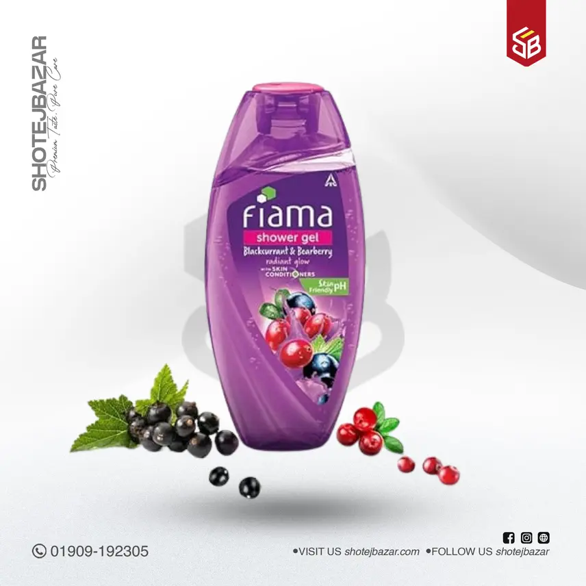 242 Fiama Body Wash Shower Gel Blackcurrant & Bearberry, 250ml, - Image 1