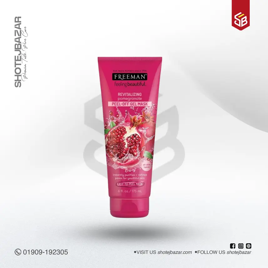 253 Freeman Feeling Beautiful Pomegranate Revealing Peel-Off Gel Mask 175ml - Image 1