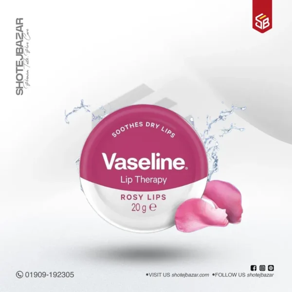 VASELINE Lip Therapy Rosy Lips with Rose & Almond Oil 20g/ 0.70 oz. - Image 1