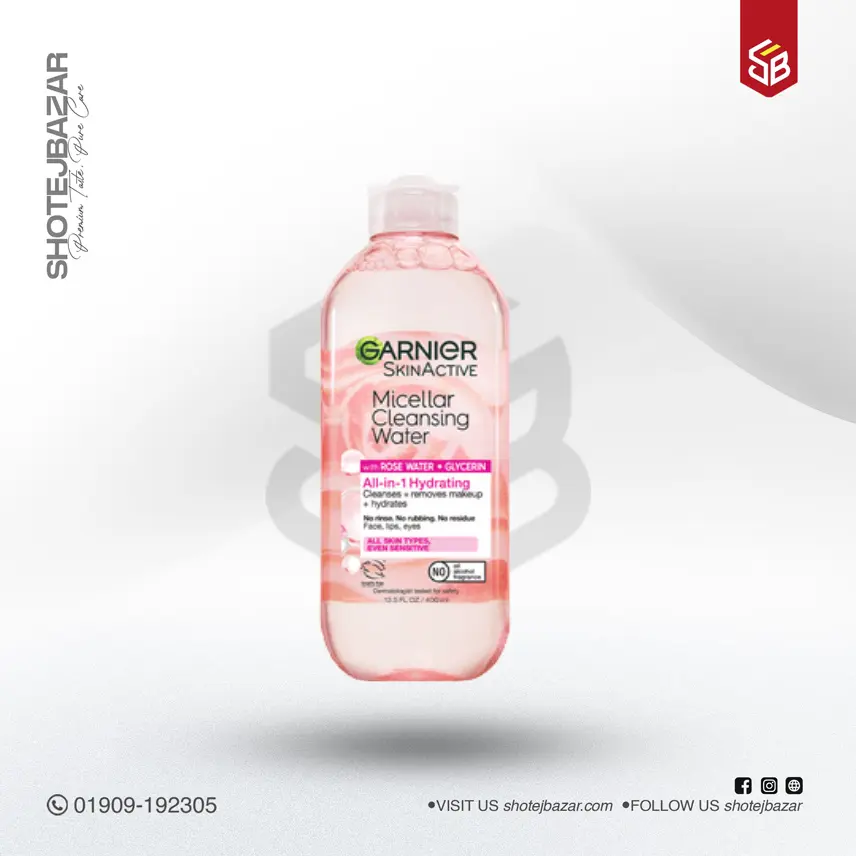 267 Garnier Micellar Cleansing Water Rose 500ml - Image 1