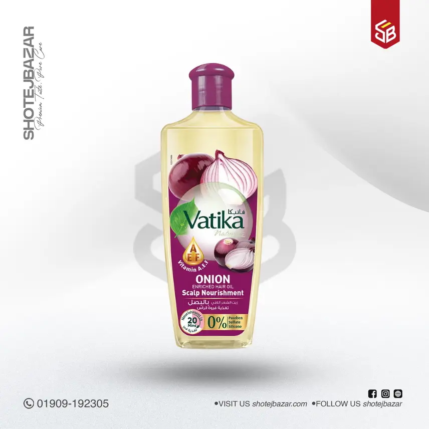 287 Vatika Naturals Onion Enriched Hair Oil 300ml - Image 1