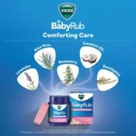 Vicks BabyRub Oil 25ml, Specifically for Babies-Moisturize, Soothe and Relax Your Baby