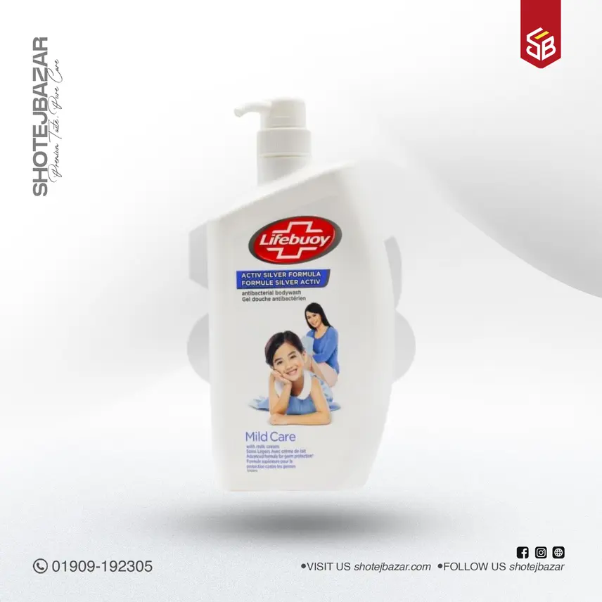 412 Lifebuoy Mild Care Antibacterial Body Wash 950ml - Image 1