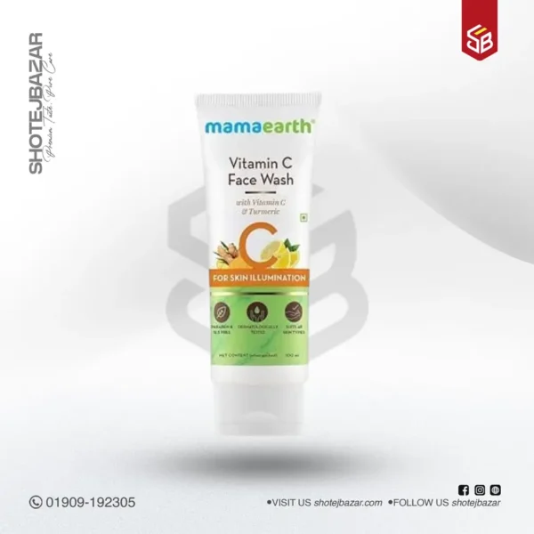 Mamaearth Vitamin C Face Wash for Skin Illumination (100ml) - Image 1