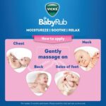 Vicks BabyRub 50ml, Specifically for Babies-Moisturize, Soothe and Relax your baby"