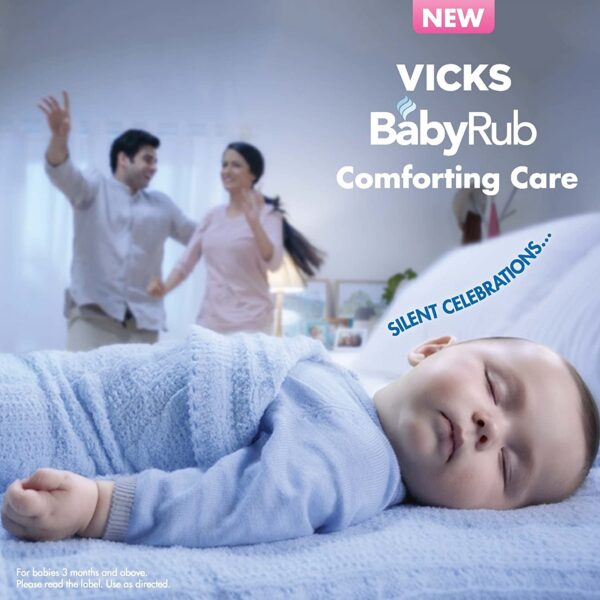 Vicks BabyRub 50ml, Specifically for Babies-Moisturize, Soothe and Relax your baby"