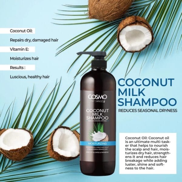Cosmo Coconut Milk Moisturizing Shampoo 1000ml
