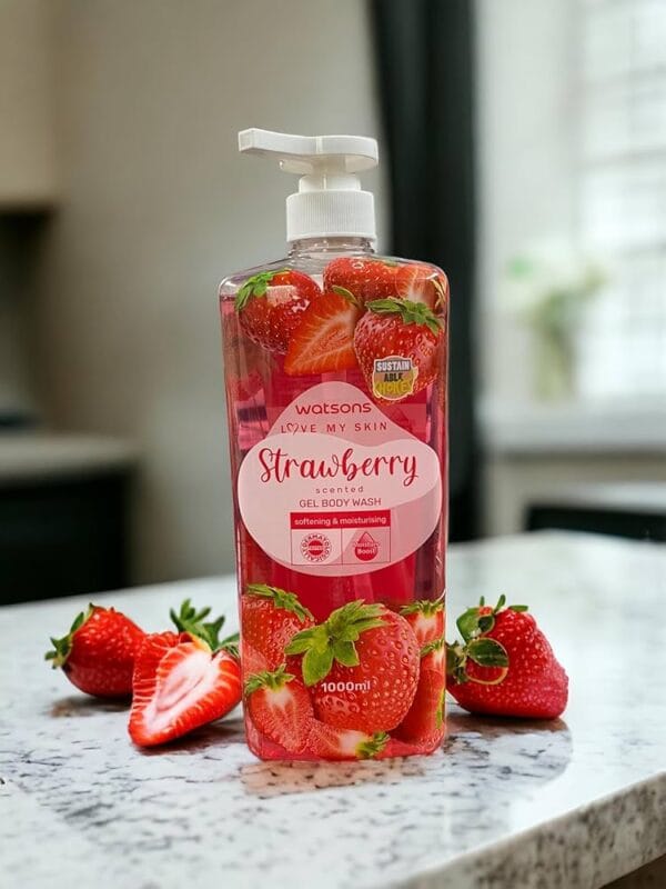 Watsons Strawberry Gel Body Wash 1000ml
