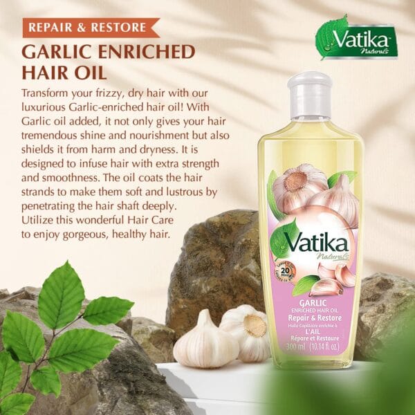Vatika Garlic Enriched Hair Oil 300ml