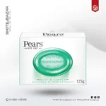 PEARS Soap, Face & Body Soap, Pure & Gentle with Lemon Flower Transparent Bar Soap (125gm)