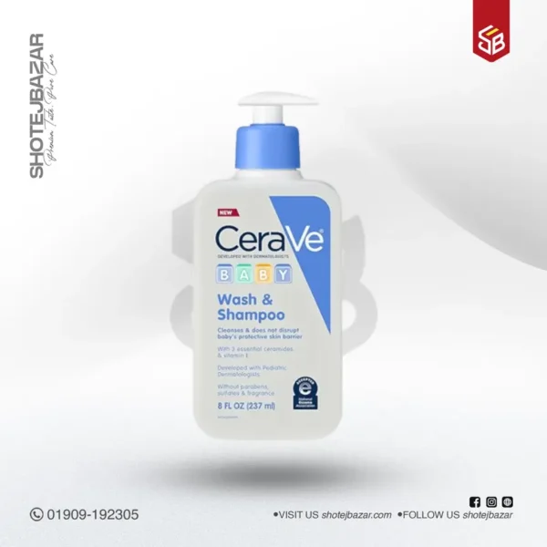 CeraVe Baby Wash & Shampoo 237ml - Image 1