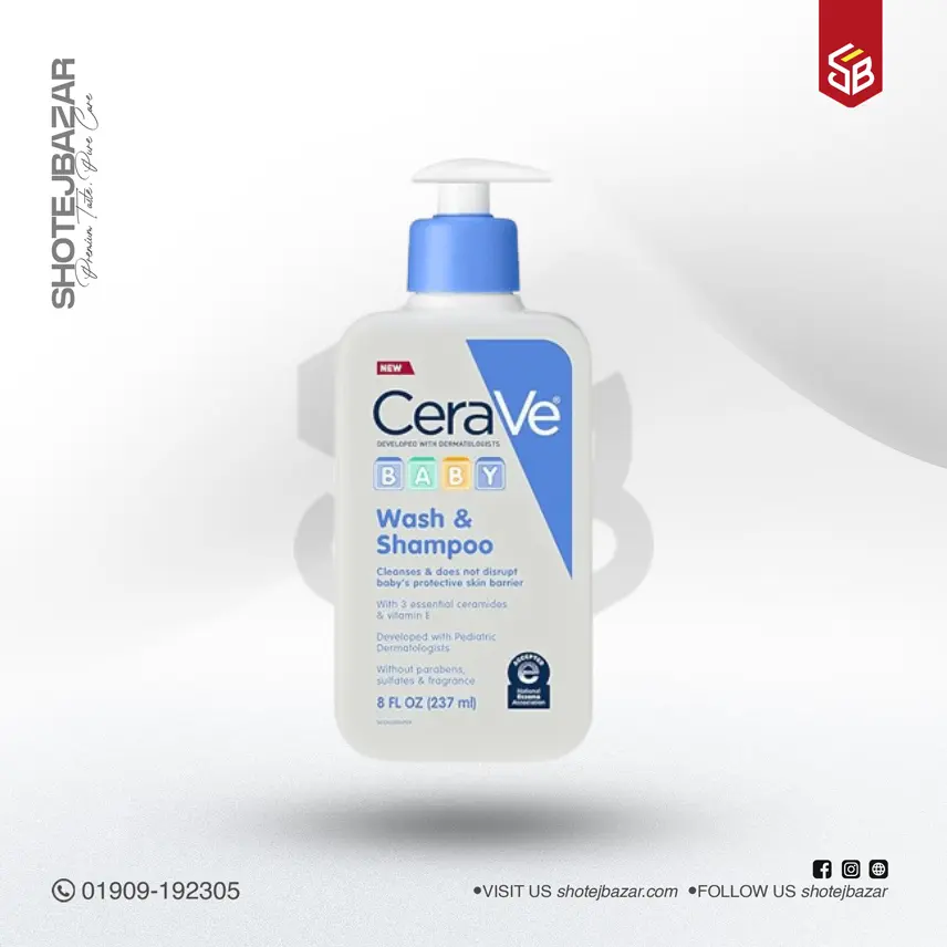 87 CeraVe Baby Wash & Shampoo 237ml - Image 1