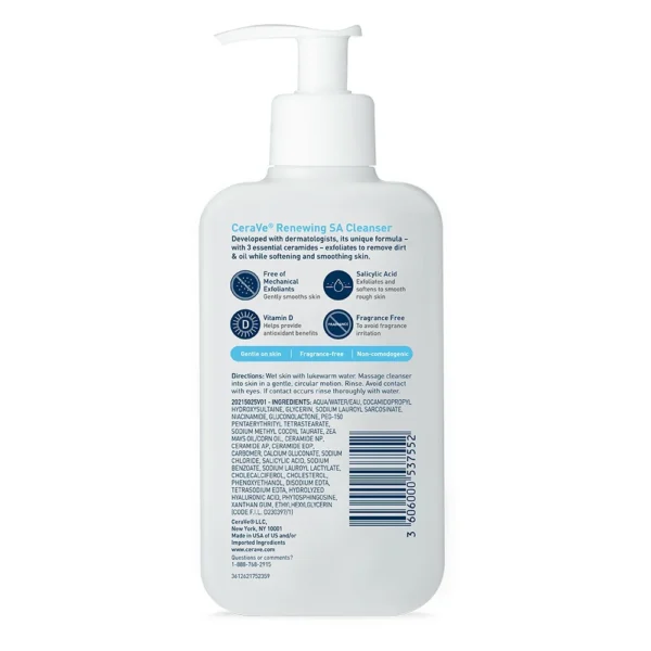 Cerave Renewing SA Cleanser for Normal Skin 473ml
