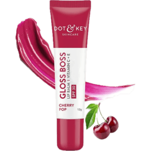 Dot and Key Gloss Boss Lip Balm Vitamin C Plus E Cherry Pop 12 gm