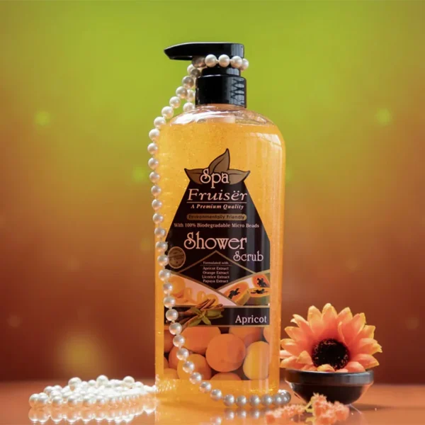 Fruiser Apricot Spa Shower Scrub 730ml - Image 2