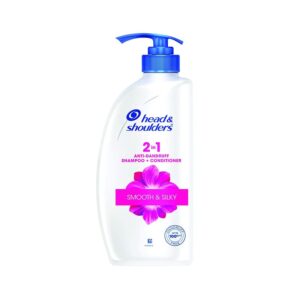 Head & Shoulders 2-in-1 Smooth and Silky Anti Dandruff Shampoo + Conditioner for Women & Men 1000ml