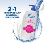 Head & Shoulders 2-in-1 Smooth and Silky Anti Dandruff Shampoo + Conditioner for Women & Men 1000ml