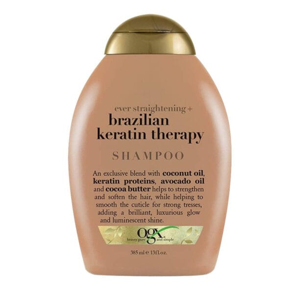 OGX Ever Straightening+ Brazilian Keratin Smooth pH Balanced Shampoo 385ml