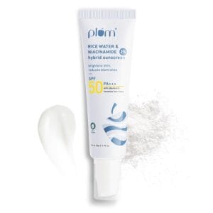 Plum Rice Water & 2% Niacinamide SPF 50 PA+++ Hybrid Sunscreen