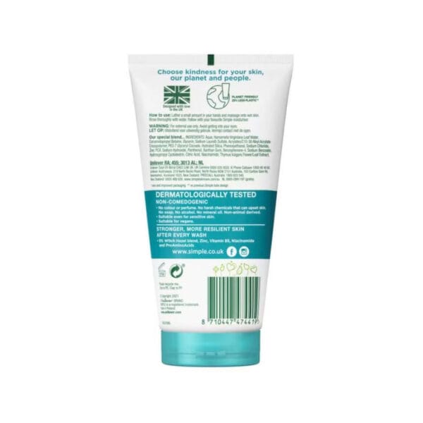 Simple Daily Detox Purifying Face Wash 150ml
