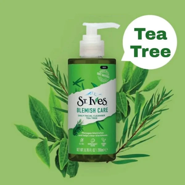 St. Ives Blemish Care Tea Tree Face Wash 200ml - Image 2