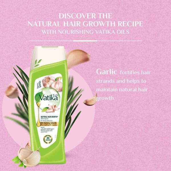 Vatika Naturals Shampoo - Garlic 400ml