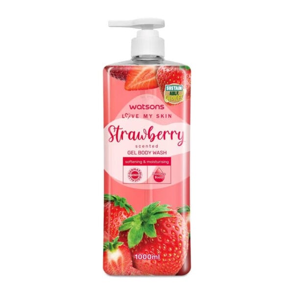 Watsons Strawberry Gel Body Wash 1000ml