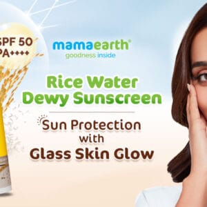 Mamaearth Rice Water Dewy Sunscreen with Rice Water & Niacinamide 50 g