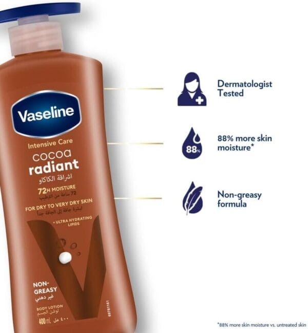 Vaseline Intensive Care Cocoa Radiant Body Lotion 400 ml