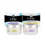 Olay Natural White Day Cream SPF15 + Night Cream, 50+50ml