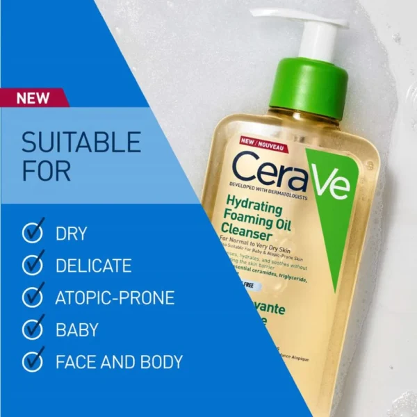 Cerave – Hydrating Foaming Oil Cleanser – 236ml