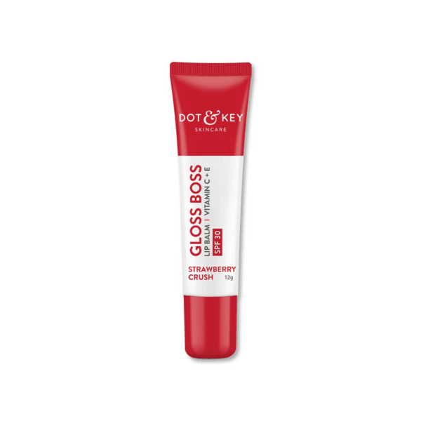 Dot and Key Gloss Boss Vitamin C + E Lip Balm with SPF 30 - Strawberry Crush (12gm)