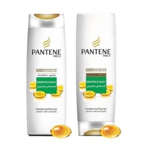 Pantene Pro-V Smooth and Silky Shampoo 400 ml and Conditioner 360 ml